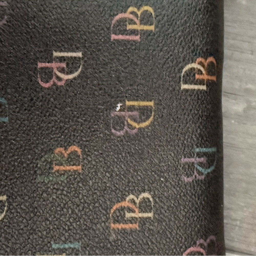 Dooney and Bourke Black Multicolor Logo Wallet - Picture 8 of 8